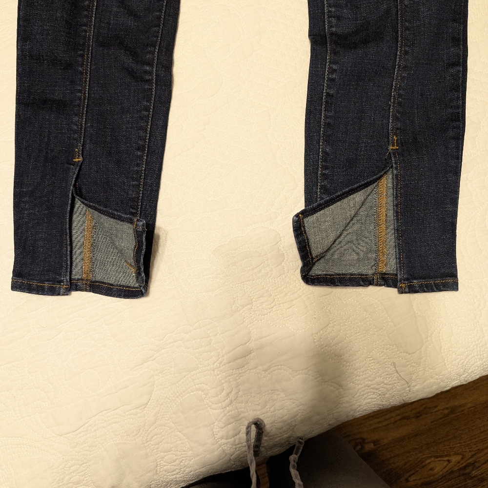 Good American Jeans Good Legs Front Slit Womens 4 Dark Blue High Rise - Picture 3 of 8